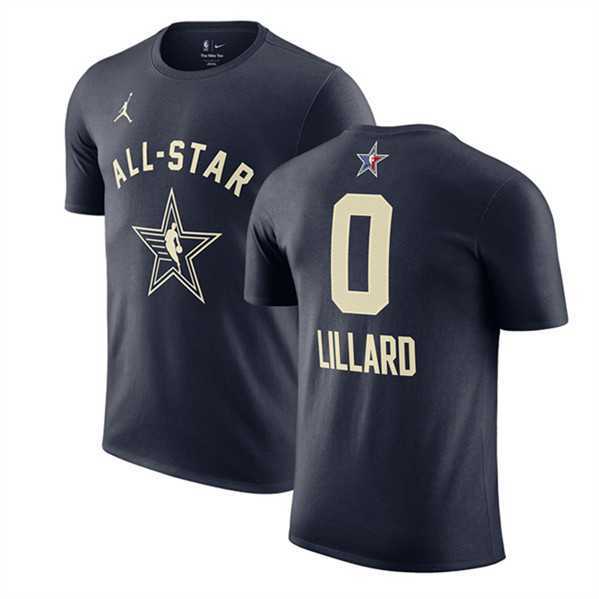 Men's 2024 All-Star #0 Damian Lillard Navy T-Shirt,We sell and wholesale Men's 2024 All-Star #0 Damian Lillard Navy T-Shirt on line form chian!